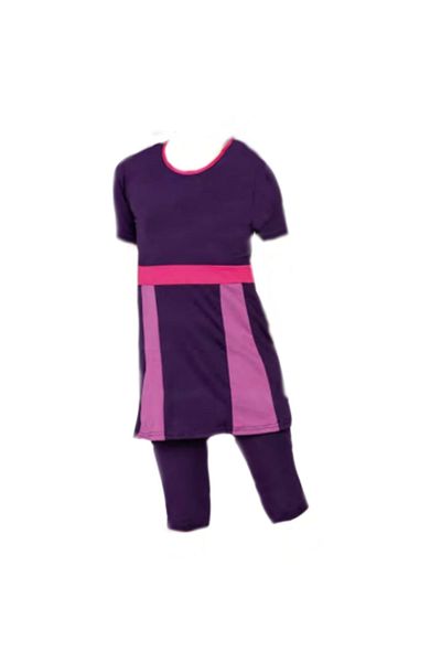 GC GÖKHAN CLUB Girl's Waiter Digital Short Sleeve Tights Swimsuit