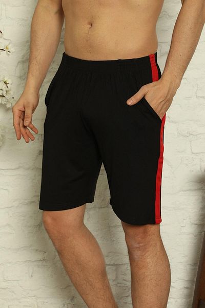 Pijamaevi Black Men's Slim Fit Single Bottom Shorts & Bermuda