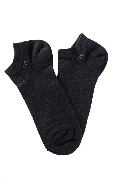 Morven Șosete pentru bărbați, din bumbac negru, cu model Pier