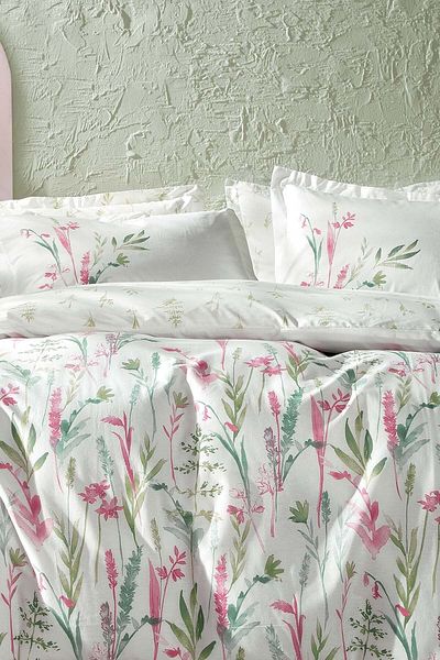Yataş Hana Ranforce Double Duvet Cover Set - Pink