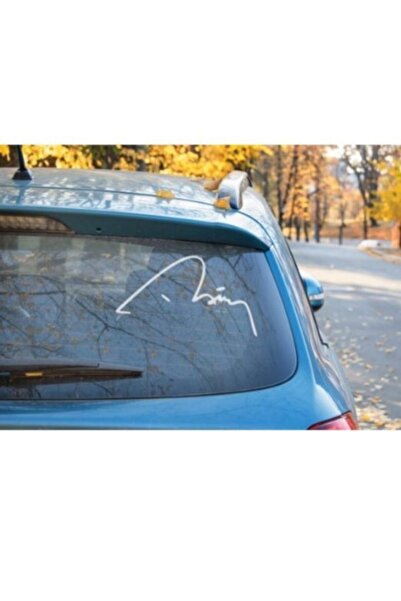 Teknik Reklam Recep Tayyip Erdoğan Imzası Sticker Rte Araba Etiket Çıkartması