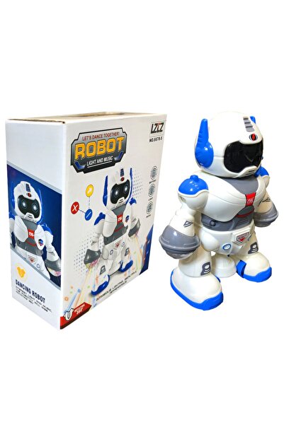 LZCZ Işıklı Ve Sesli Dans Eden 360 Derece Dönebilen Oyuncak Robot No.6678-5