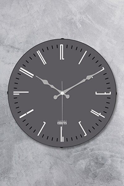 EMORES 36 cm Decorative Real Glass Bombe Silent Mechanism Wall Clock