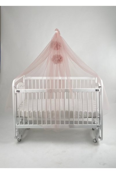 G&G baby Pembe Ponponlu Beşik Cibinliği
