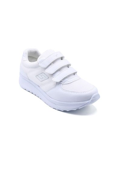 PARLEY Women's Mesh Velcro White Sneaker Walking Shoes