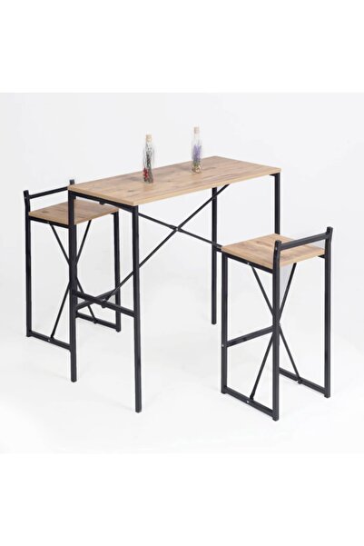 Weblonya Bar Masası Mutfak Yemek Masası 2 Kişilik 5070