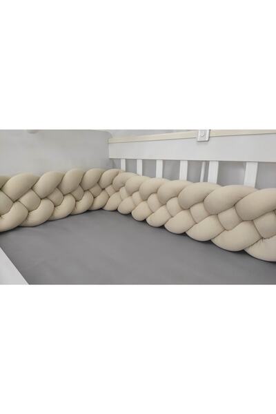 Lucky Kids حماية شبكية مقاس 360 سم مكونة من 4 قطع / سرير أطفال بارك من جانب الأم مقاس 60 × 120 - واقي مرتبة