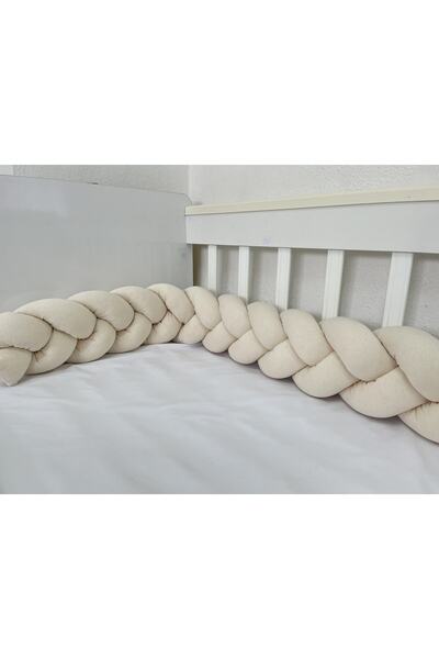 Lucky Kids حماية ثلاثية متماسكة مقاس 360 سم / سرير أطفال بارك من جانب الأم مق...