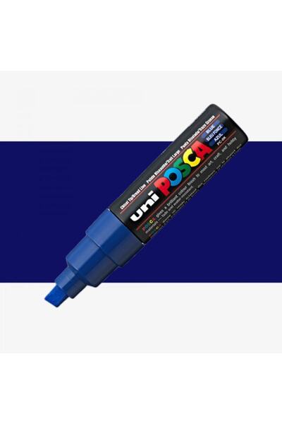 Uni قلم ماركر بوسكا PC-8K 8 ملم أزرق