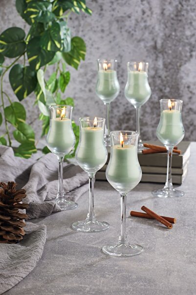 KURT HOME Grappa Kokulu Mum 6 ' Lı Mavi-yeşil