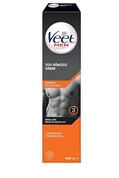 Veet Men Normal Ciltler için tüy dökücü krem 200 ml