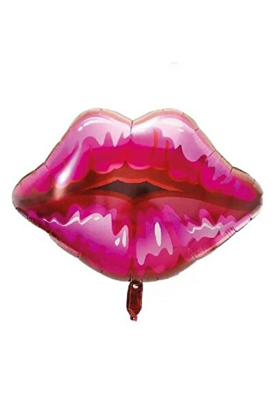 Parti dolabı 1 Adet Dudak Şeklinde Folyo Balon 70x55cm
