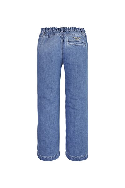 Calvin Klein Ig0ıg01431-soft Denim Woven Pants Normal Bel Skinny Fit Düz Mavikız Çocuk Denim Panto