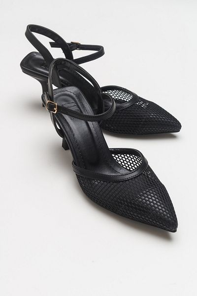 Luvi Chic Black Women's Heeled Shoes