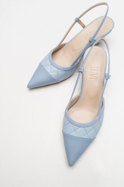 Luvi Poınt Bebe Mavi Kadın Topuklu Ayakkabı