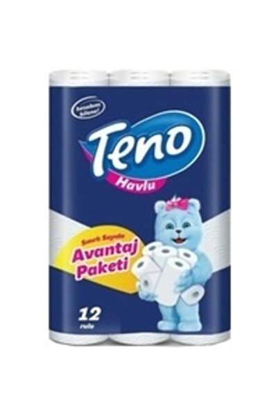 Teno Ultra Kağıt Havlu Çift Katlı 12'li