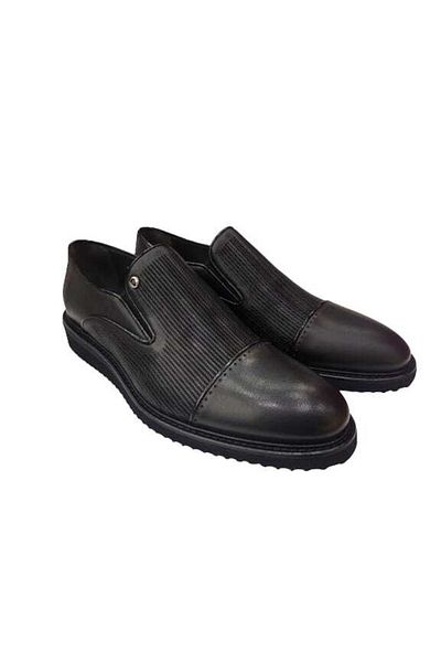 Pierre Cardin Eva Sole Laceless Γνήσιο Δερμάτινο Μαύρα Παπούτσια