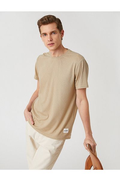 Koton Strukturiertes Strick-T-Shirt