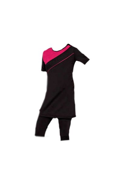 GC GÖKHAN CLUB Girl's Waiter Digital Short Sleeve Tights Swimsuit