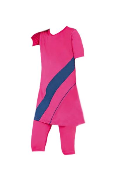 GC GÖKHAN CLUB Girl's Waiter Digital Short Sleeve Tights Swimsuit
