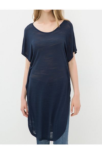 Koton Women's Blue T-Shirt 6YAK18792OK