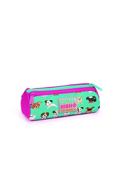 Yaygan Coral High Kids Patterned Three Compartment Pencil Bag