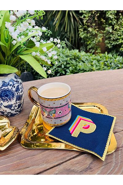 ge living Χαρτοπετσέτα κοκτέιλ Rainbow Letter p (1 τεμάχιο)