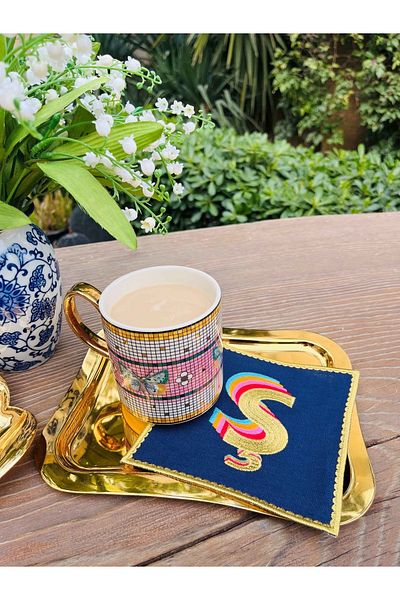 ge living Rainbow Letter s Cocktail Χαρτοπετσέτα (1 Τεμάχιο)