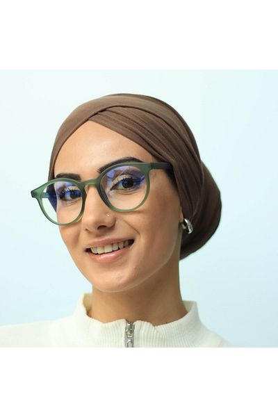 LOOKUP Lookup Green Color Frame Transparent Glass Reading Blue Light Unisex Sunglasses