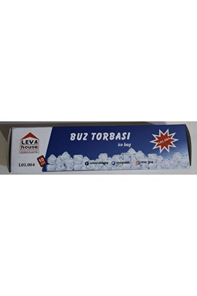 LEVA Buz Torbası Pk 10 Ad (180 Buz Küpü)