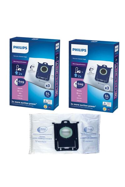 Magic Bags فيليبس Fc8781/07 بيرفورمير سايلنت أصلي S-bag 5 لتر كيس غبار 2 صندوق