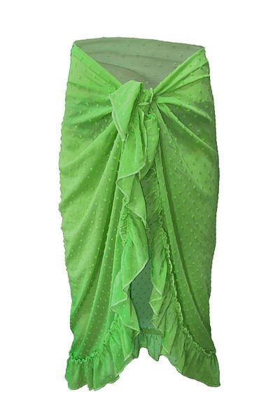 Bolder Ashley Green Ruffle Pareo