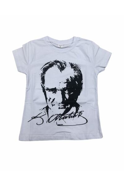 Dıgıl Kids Tricou Ataturk pentru copii Badi White Quality Beautiful Pattern