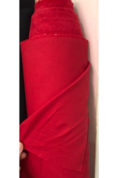 turkanlarhome Cotton Poplin Meter Fabrics (Red)
