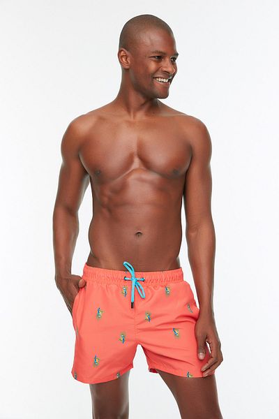 Trendyol Collection Tropische, kurze Red Sea-Shorts - TMNSS22DS0003