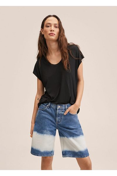 MANGO Woman Round Neck T-Shirt