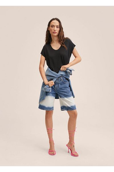 MANGO Woman Round Neck T-Shirt