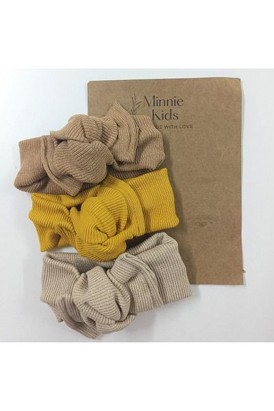 MinnieKids Σετ μπαντάνα με ραβδώσεις 3 τεμαχίων