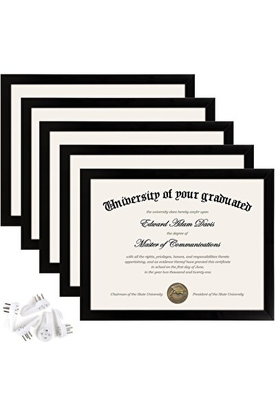 İzmir Sanat 5 Adet Sertifika A4 21x30 Boyutunda Camlı Çerçeve