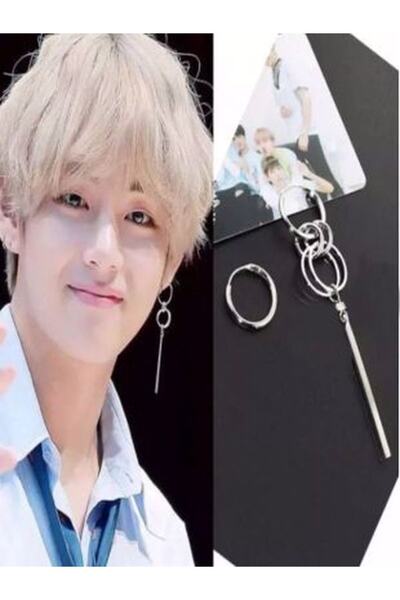 TakıConcept Kpop Bts Jimin Asimetrik 2'li Küpe