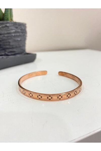 KAVELE Saf Bakır Bileklik Her Bileğe Uygun Geçmeli