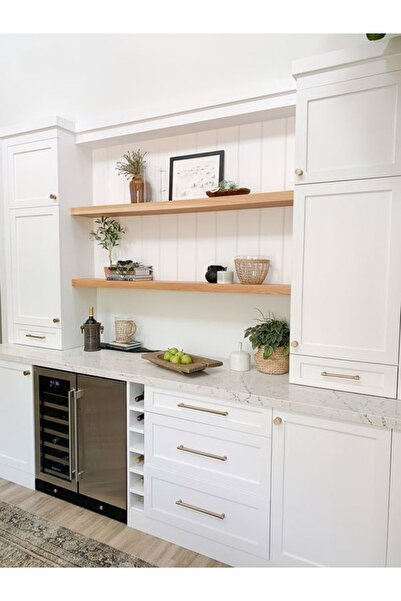 Karadeniz Dizayn Ahşap Raf 2'li 60x20 Cm Kalınlık 40mm