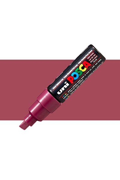Uni Posca Marker Kalem Pc-8k 8mm Şarap Kırmızı