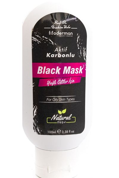 Fitoderman Black Mask with Blackhead Prevention & Pore Tightening Activated Carbon 100 ml