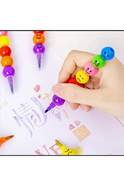 ABC Colorful Emoji Pen 10 pieces