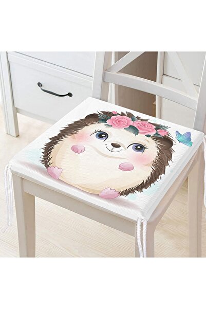 Realhomes Cute Baby Hedgehog Children's Room Digital Printed Zippered Chair C...