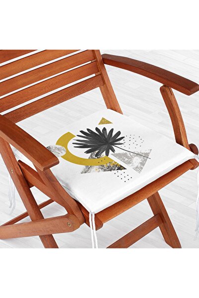 Realhomes Geometrijski mermerni pod sa rasutim semenkama, cvetni motiv, jastu...
