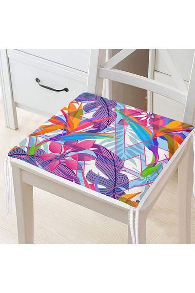 Realhomes Summer Special Series Digital Printed Modern Zippered Chair Cushion