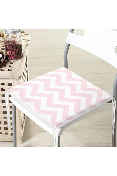 Realhomes Modern Zigzag Pattern Decorati Square Chair Cushion