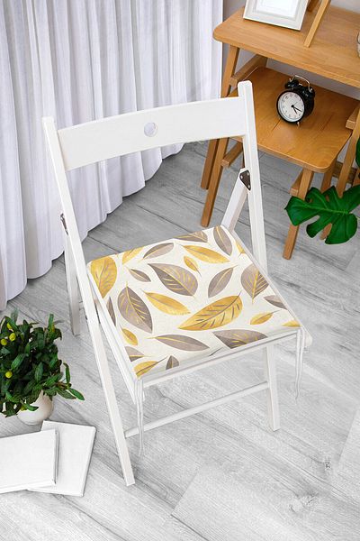 Realhomes Colorful Autumn Leaves Specially Designed Modern Zippered Chair Cushion